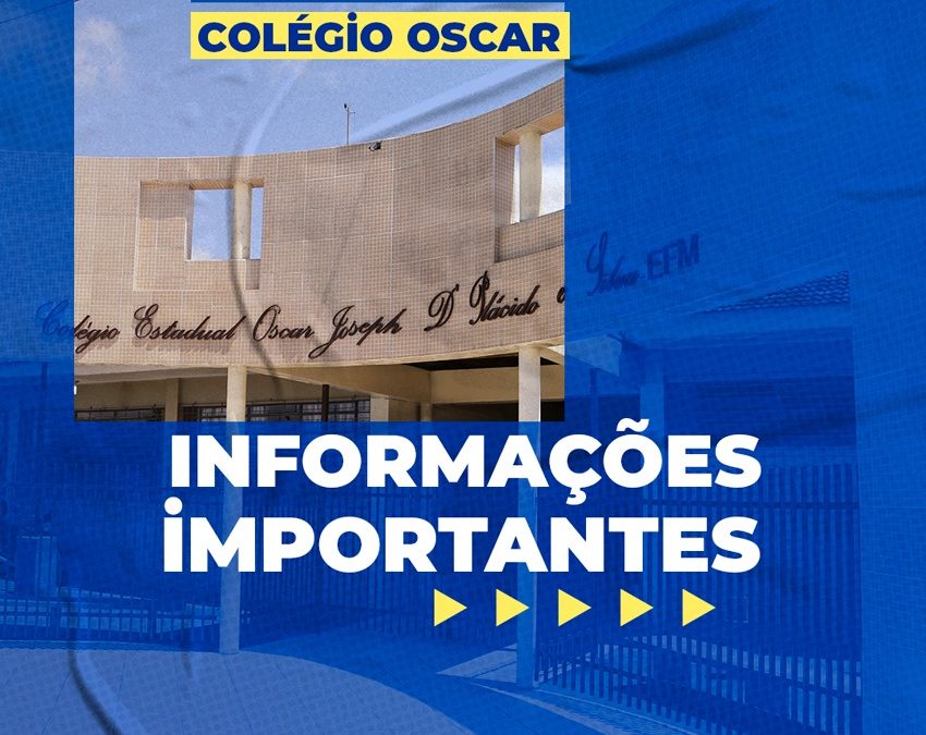 Informações importantes para o ano letivo de 2021